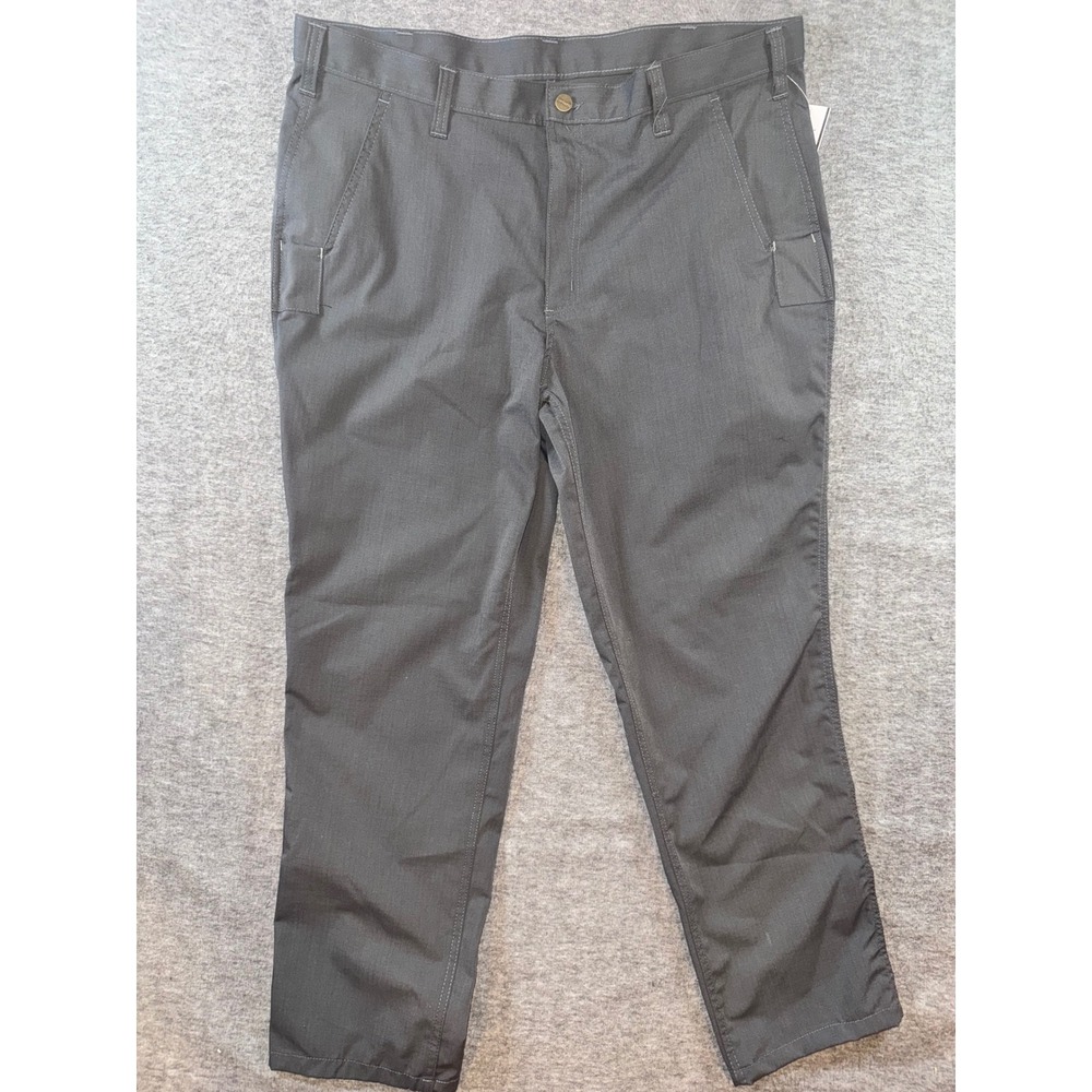 Carhartt Mens Relaxed Fit Rip Stop Utility Work Pants Outdoor Gray 38x30 NEW